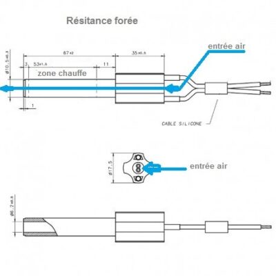 Résistance céramique 250w-220V